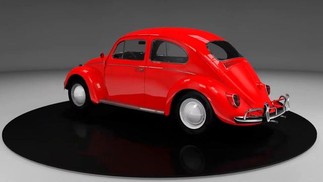 Volkswagen Beetle 1963 3D model смотреть онлайн