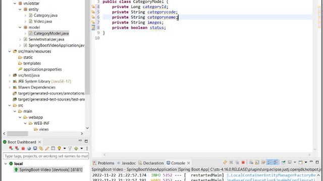 Hướng dẫn Spring Boot - CRUD Category - Phần 1 смотреть онлайн