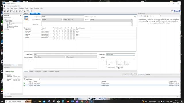 Add new column in Mysql Workbench manually without using SQL query tutorial смотреть онлайн