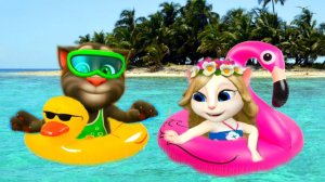 Мой Говорящий Том 2 #5 друзья Анджела Ухаживаем за питомцем #Том_2 #Том