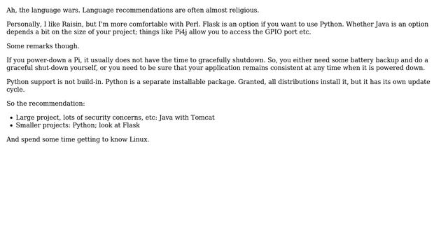 Raspberry Pi: Which language to use for an application which includes a REST API? (3 Solutions!!) смотреть онлайн