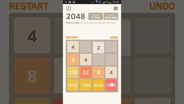Как играть в игру 2048 на Android смотреть онлайн