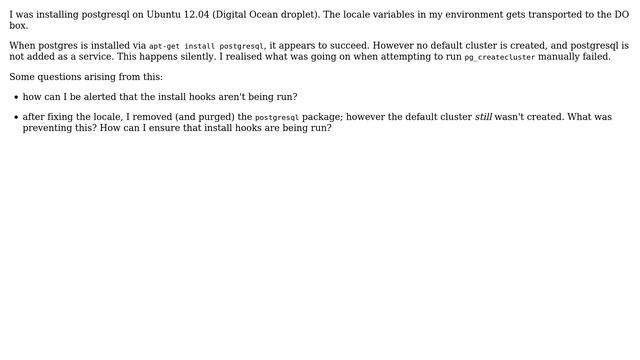 Incomplete installation with unsupported locale смотреть онлайн