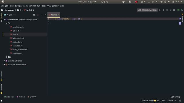 14 Ruby - символы, хэши и установка свойств смотреть онлайн