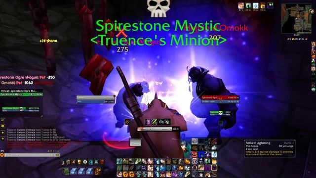 Shadow Priest solo Spirestone Battle Lord & Highlord Omokk (LBRS) смотреть онлайн