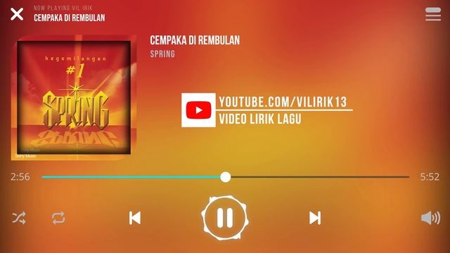 Spring - Cempaka Di Rembulan [Lirik] смотреть онлайн