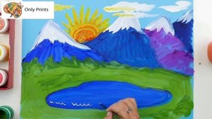 КАК ЛЕГКО НАРИСОВАТЬ ГОРЫ? Уроки для детей