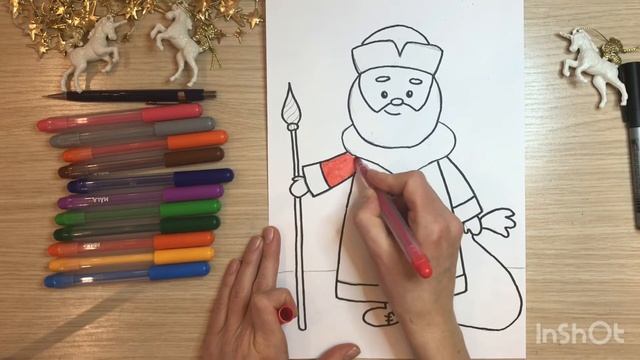 Дед мороз рисунок. Дед мороз рисунок для детей. Как нарисовать деда мороза. Рисунок Мороз Иванович смотреть онлайн