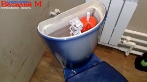 Конденсат на бачке унитаза. Решено. Теперь всё сухо.