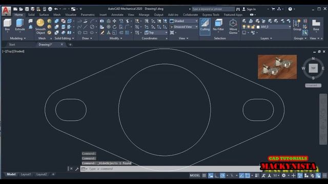 AutoCad Mechanical exercise in 3d Thermostat switch смотреть онлайн