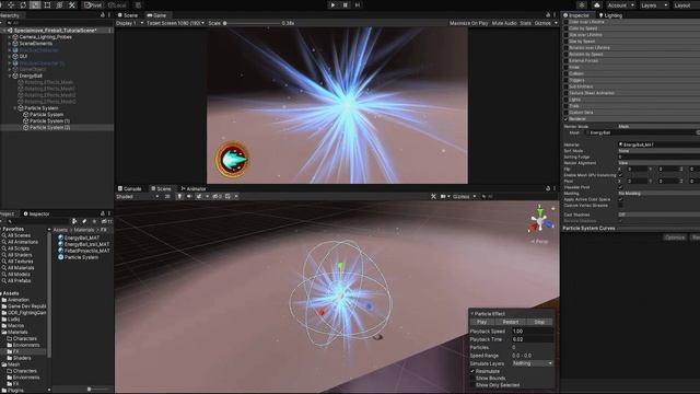 Creating a "Hadouken" style fireball - Part 1 - [Unity street fighter Tutorial ] - SDF #4 смотреть онлайн
