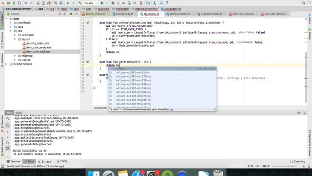 Kotlin RecyclerView OnClickListener custom adapter ViewHolder смотреть онлайн