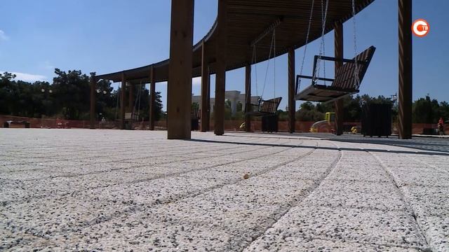 Первую половину набережной парка Победы открыли для отдыхающих смотреть онлайн