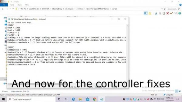 Need for speed : most wanted How to fix the RearView Mirror & Controller Support + Resolution Fixes