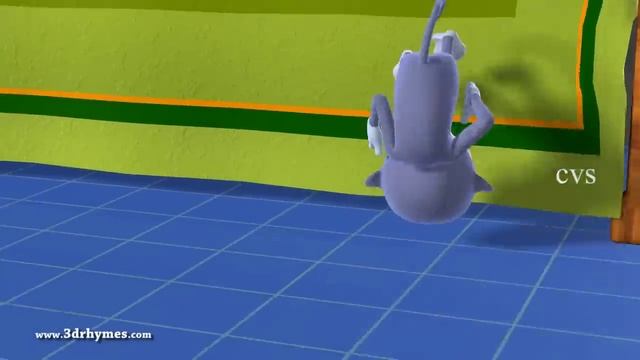 Five Little Monkeys Jumping on the bed - 3D Animation English Nursery rhyme for children смотреть онлайн