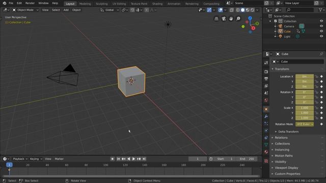 Keyframes - Blender 2.80 Fundamentals смотреть онлайн
