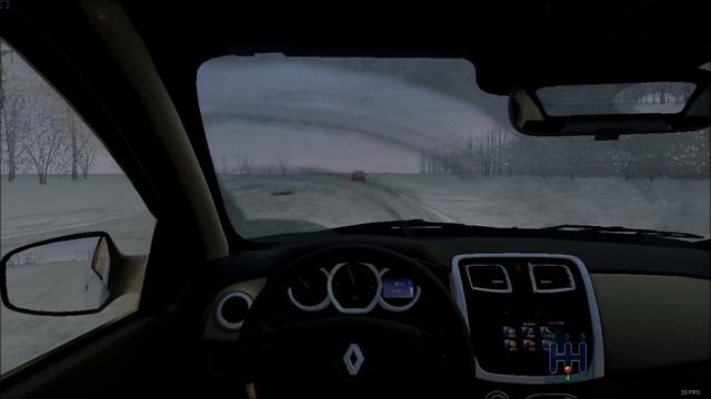 City Car Driving 1.5.4 | Renault/Dacia Logan/Symbol 1.6i MT/AT Luxe Privilege 2014 | Snow | 1080p смотреть онлайн