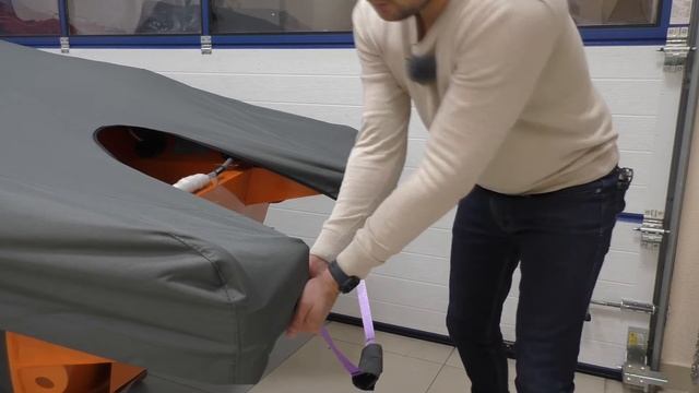 Тент для лодки Aluton 390 Fish для транспортировки и стоянки смотреть онлайн