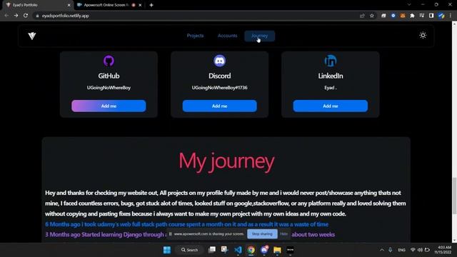 Modren portfolio website with Vite/NextUI смотреть онлайн
