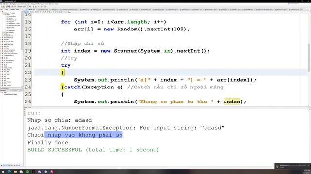 [ Lập trình Java ] Chữa bài tập Try Catch Exception смотреть онлайн