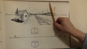Основной закон перспективы. Линия горизонта. Учимся рисовать