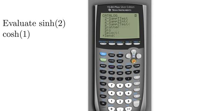 How to Find the Hyperbolic Cosine and Sine in the TI 84 смотреть онлайн