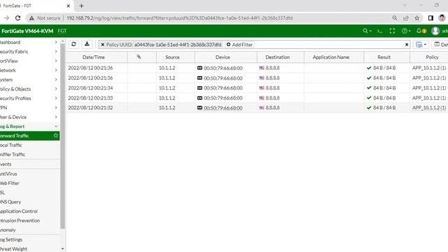 Fortigate Firewall policy lookup смотреть онлайн