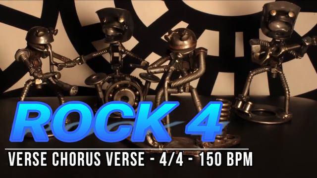 150 BPM - Rock 4 - 4/4 Drum Track - Metronome - Drum Beat