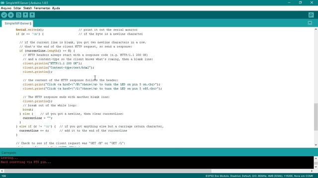 Criando um Web Server com ESP32 смотреть онлайн