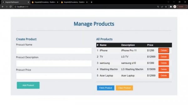 Deleting Data with HTTP Delete Request | Angular HTTP | Angular 12+