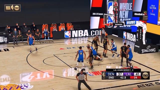 NBA 2K21 Ultra Modded Orlando Bubble Playoffs | Lakers vs. Nuggets: Game 2 | PC Overhaul смотреть онлайн