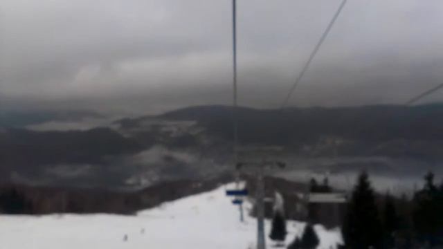 гора Красия, вид с подъемника. Красивое смотреть онлайн