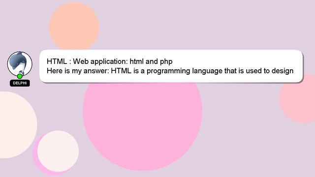 HTML : Web application: html and php смотреть онлайн