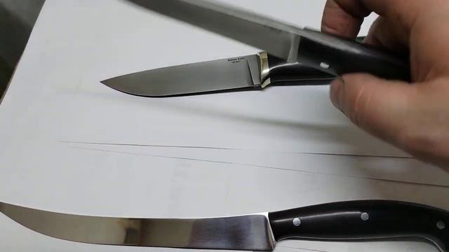 Обзор ножей от Андрея Горшкова из стали BOHLER S390 и х12мф смотреть онлайн