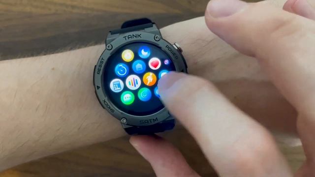 Kospet Tank T1 Rugged Smartwatch Software. смотреть онлайн