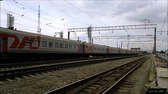 ЭП1М-640 с поездом №205 Анапа - Иркутск смотреть онлайн