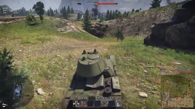 War Thunder Ps4. До конца. Т 26 даёт жару.