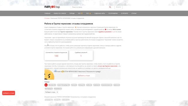 Группа Черкизово: отзывы сотрудников о работе смотреть онлайн