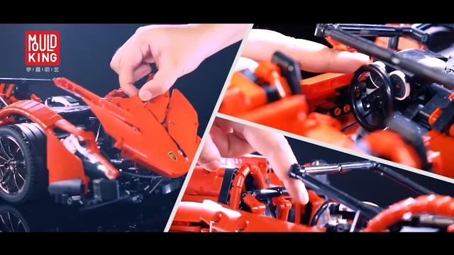 конструктор Mould King 13079 Lamborghini Veneno Roadster смотреть онлайн