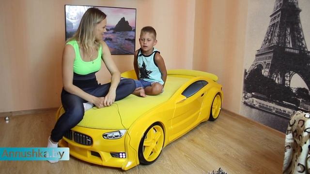 Объемная кровать машина BMW NEO бмв нео обзор и отзыв покупателей смотреть онлайн
