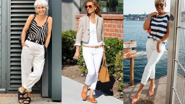 ?СТИЛЬНЫЕ БЕЛЫЕ БРЮКИ В ОБРАЗАХ ДЛЯ ЖЕНЩИН 50+? ЛУЧШИЕ ФАСОНЫ НА ВЕСЕННЕ-ЛЕТНИЙ СЕЗОН 2023 смотреть онлайн