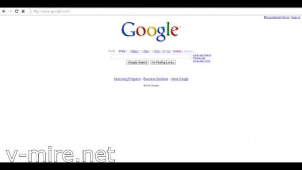 Эволюция google.com (HD)