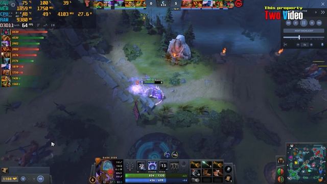 Dota 2 - RX 550 4GB (1080p) Gameplay Test 2023 смотреть онлайн
