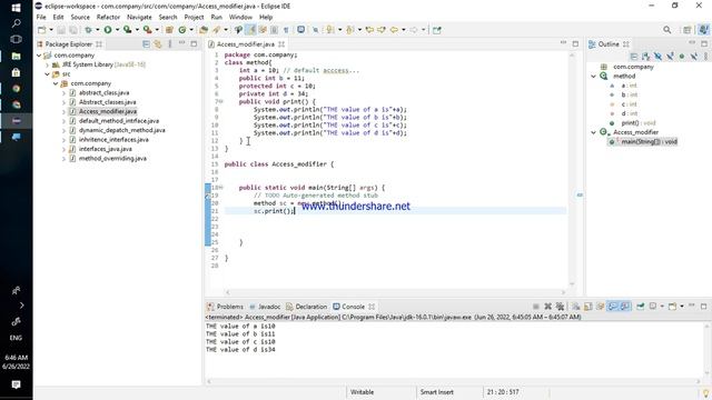 Access modifiers in java public , private, default , protected #accessmodifiers смотреть онлайн
