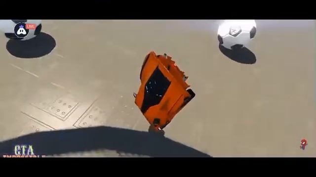 SPIDERMAN CARS Monster Trucks Mega Rampa Challenge ! SUPERHERO HULK Iron Man Goku Racing - GTA V смотреть онлайн