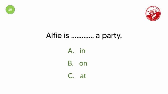 English Grammar Quiz | Prepositions of Time and Place смотреть онлайн