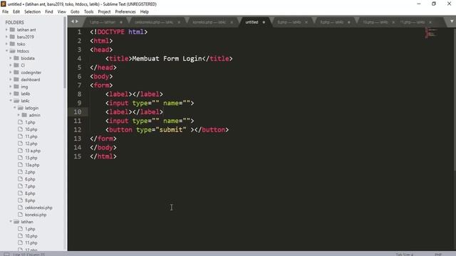 Membuat Login - Pertemuan 7 (bagian 1) P.Web смотреть онлайн