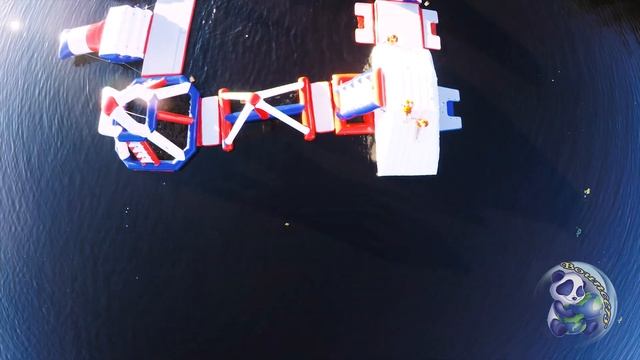 Надувной аквапарк на воде Риф 2 - Стрежевой | 8-938-449-83-83 | Надувные аквапарки смотреть онлайн