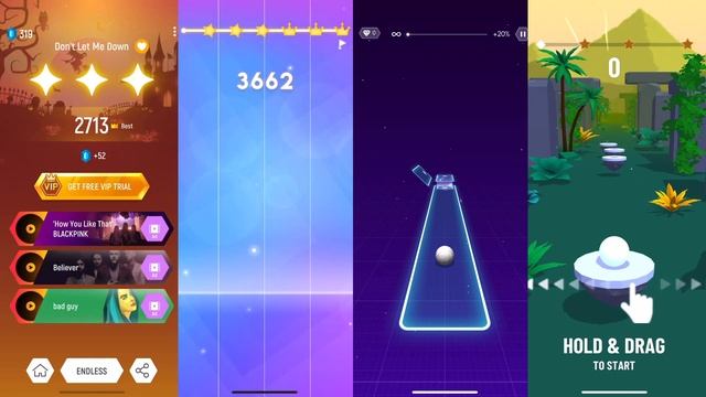 Tiles Hop Vs Magic Tiles 3 Vs Magic Twist Vs Hop Ball 3D смотреть онлайн