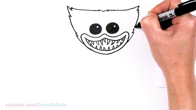 How to Draw Huggy Wuggy Easy | Poppy Playtime Game смотреть онлайн